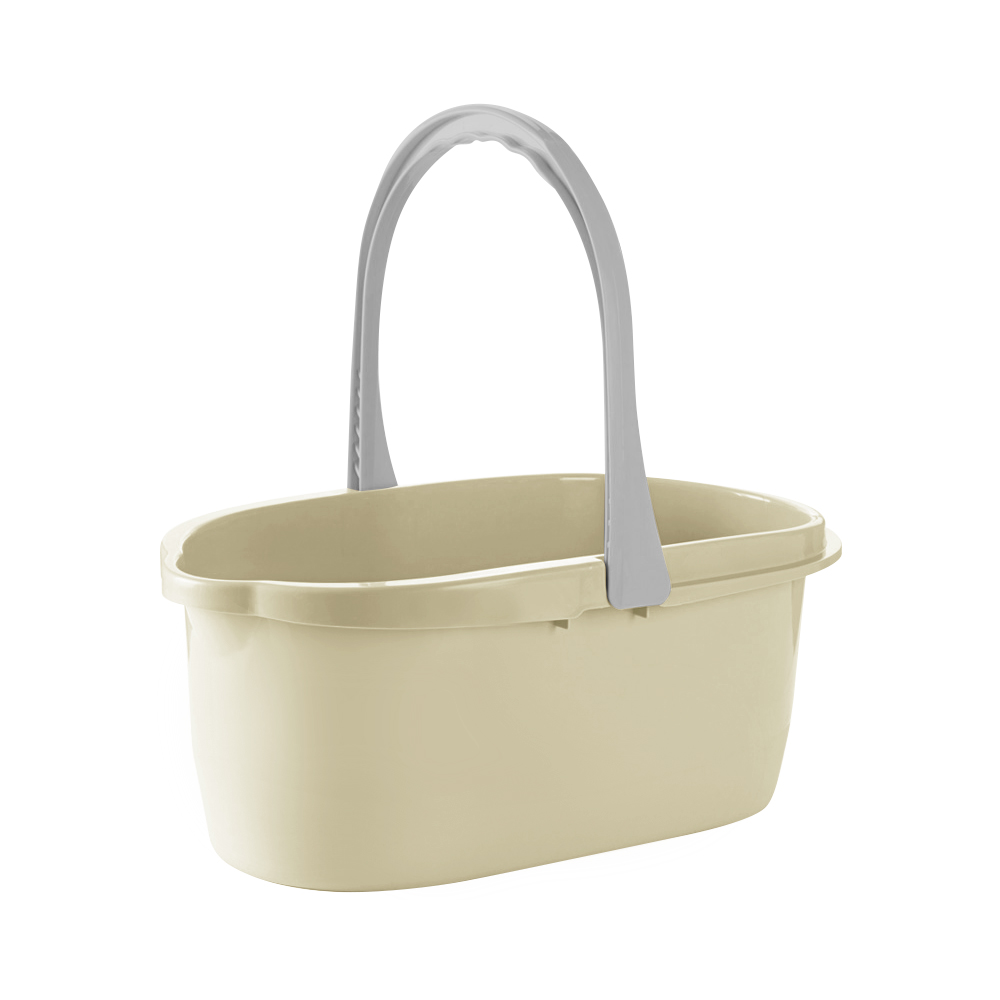 Portable mop bucket with wheels 18 liters, , large