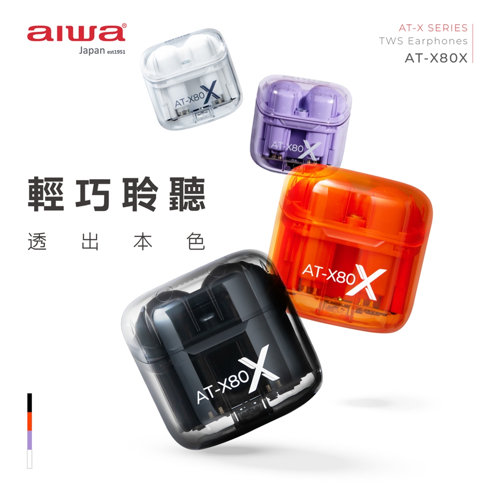 AIWA 愛華 ENC降噪真無線藍牙耳機 AT-X80X, , large