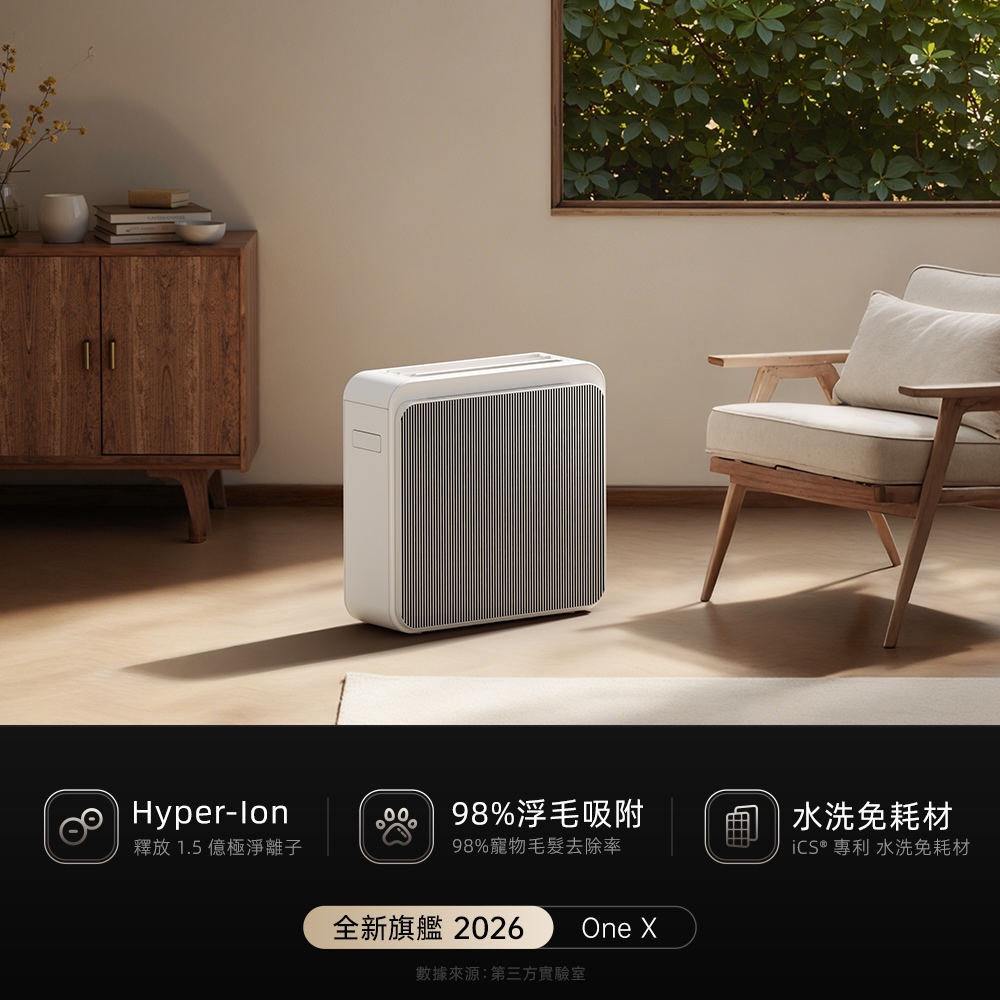 Apolnus Filter-Free Air Purifier &ndash; Nano-Grade Purification, Energy Star Certified, Large Area Coverage (Up to 60m&sup2;), C18ES-L, , large