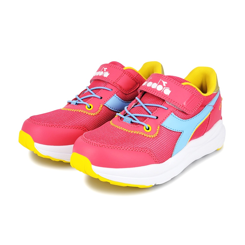 DIADORA迪亞多那 復古兒童老爹鞋 童運動鞋 童鞋 寬楦 透氣 康特杯 吸震 減壓 足弓支撐 健康鞋墊 止滑 灰 桃, , large