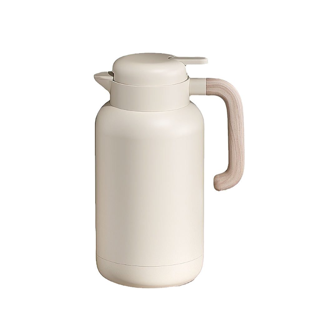 【上手家居】真空保溫壺1.8L-奶油白(大容量水壺/保溫水壺/保冰水壺/大水壺), , large