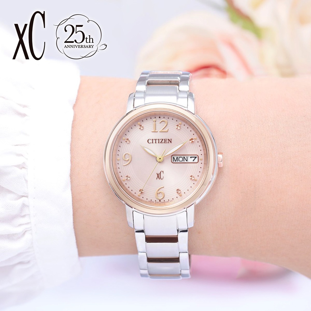 CITIZEN 星辰 XC 亞洲限定Hebe田馥甄廣告款 光動能女錶 EW2425-57W, , large
