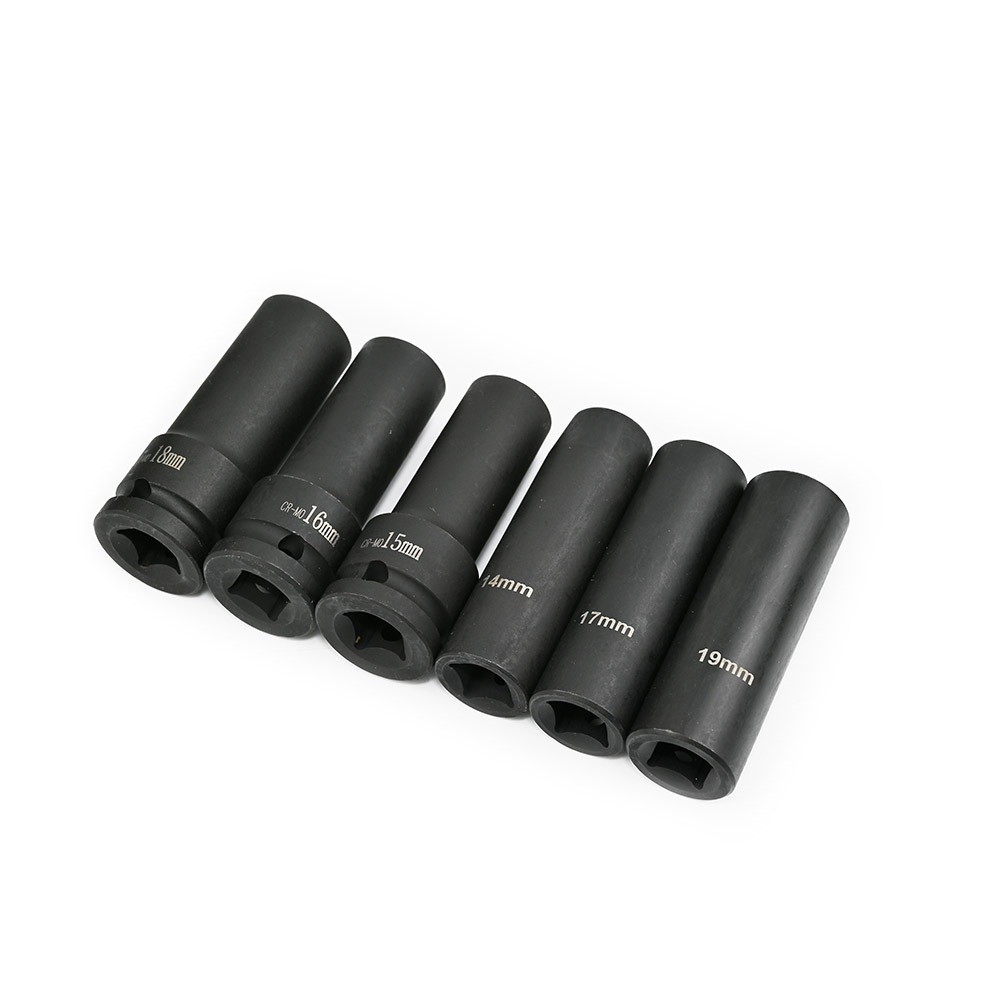 台灣現貨！氣動長套筒 全規格 8mm-46mm 台灣製 4分黑長套筒 拆裝機車離合器 洗衣機, , large