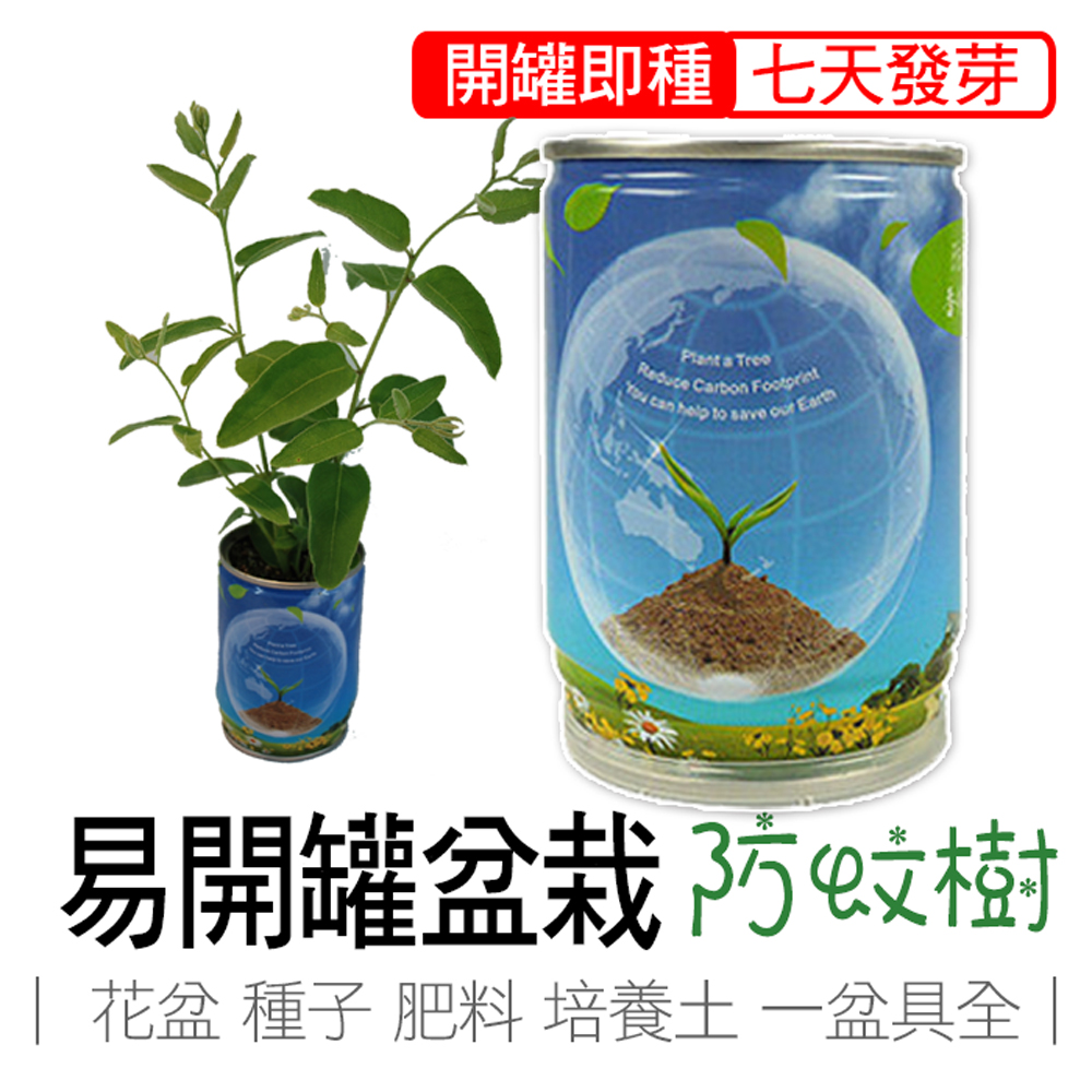 【心安購物】iPlant易開罐盆栽-防蚊樹