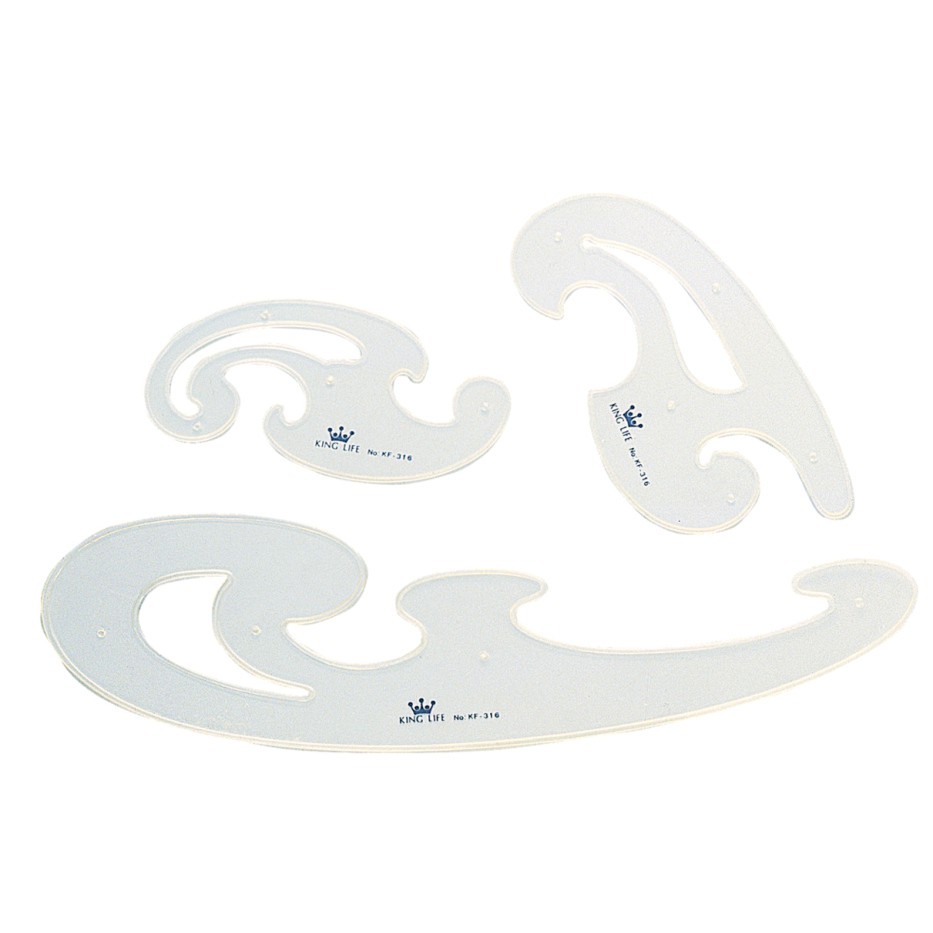 徠福 Life 曲線板(雲形定規)(KF-316)規格:3片入