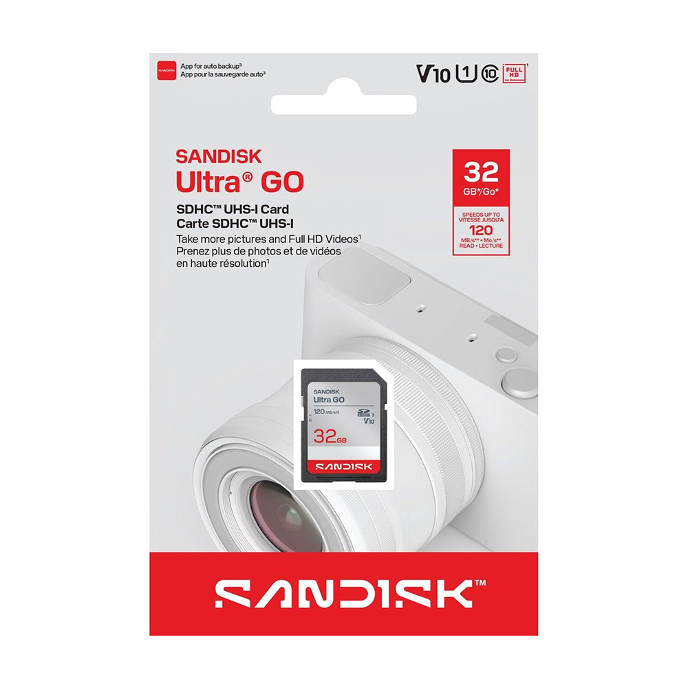 【SanDisk】Ultra GO 32G U1 V10 UHS-I SD SDHC 記憶卡, , large