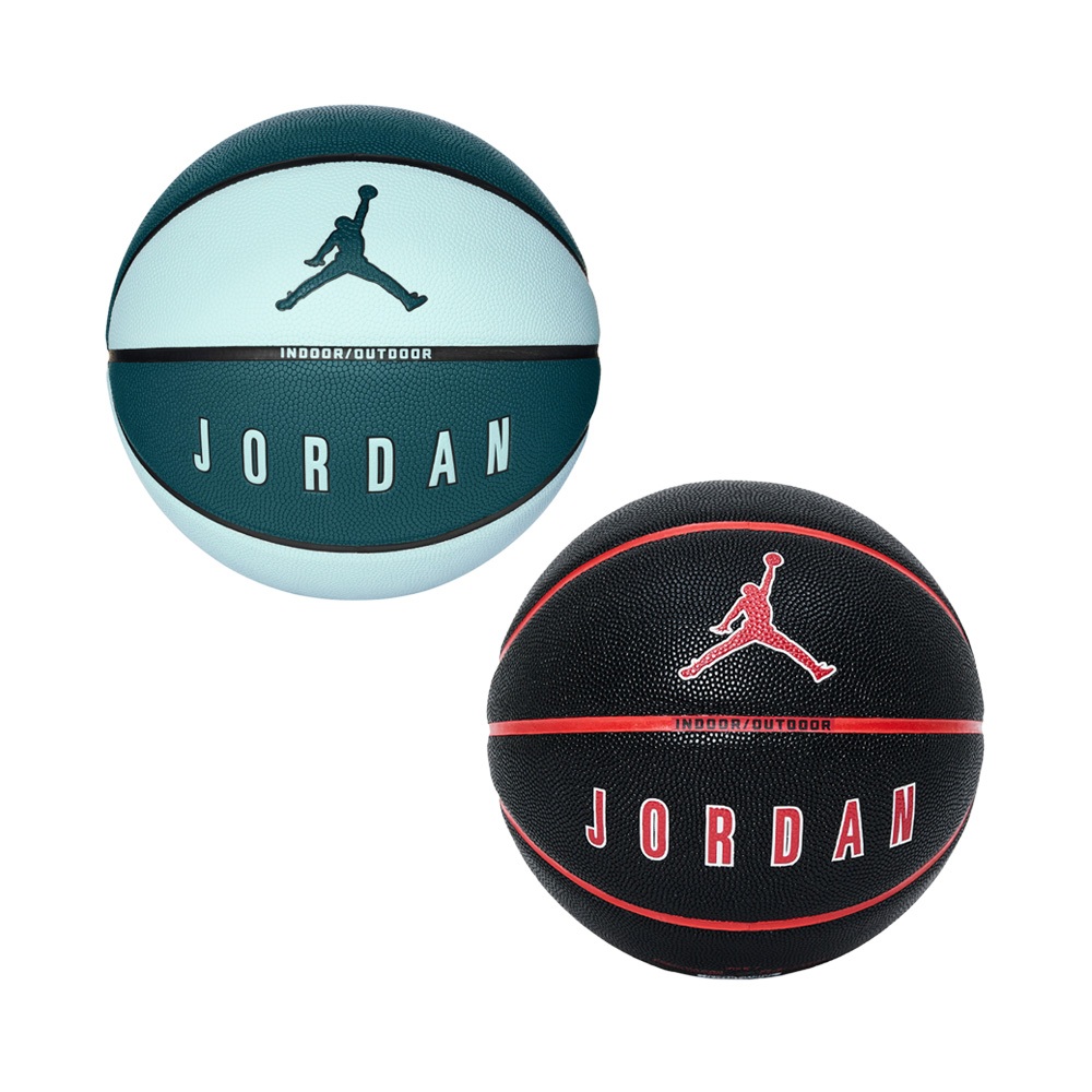 NIKE JORDAN ULTIMATE 2.0 8P 籃球 7號球 比賽 訓練 耐用 橡膠 深溝 精準控球 藍綠黑紅, , large