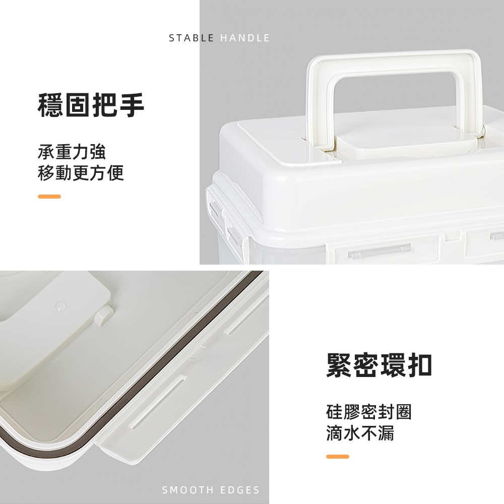 【上手家居】加壓式醃漬泡菜罐5L 白色 5L(密封罐/密封保鮮盒/醃漬罐/泡菜盒/醃漬盒), , large