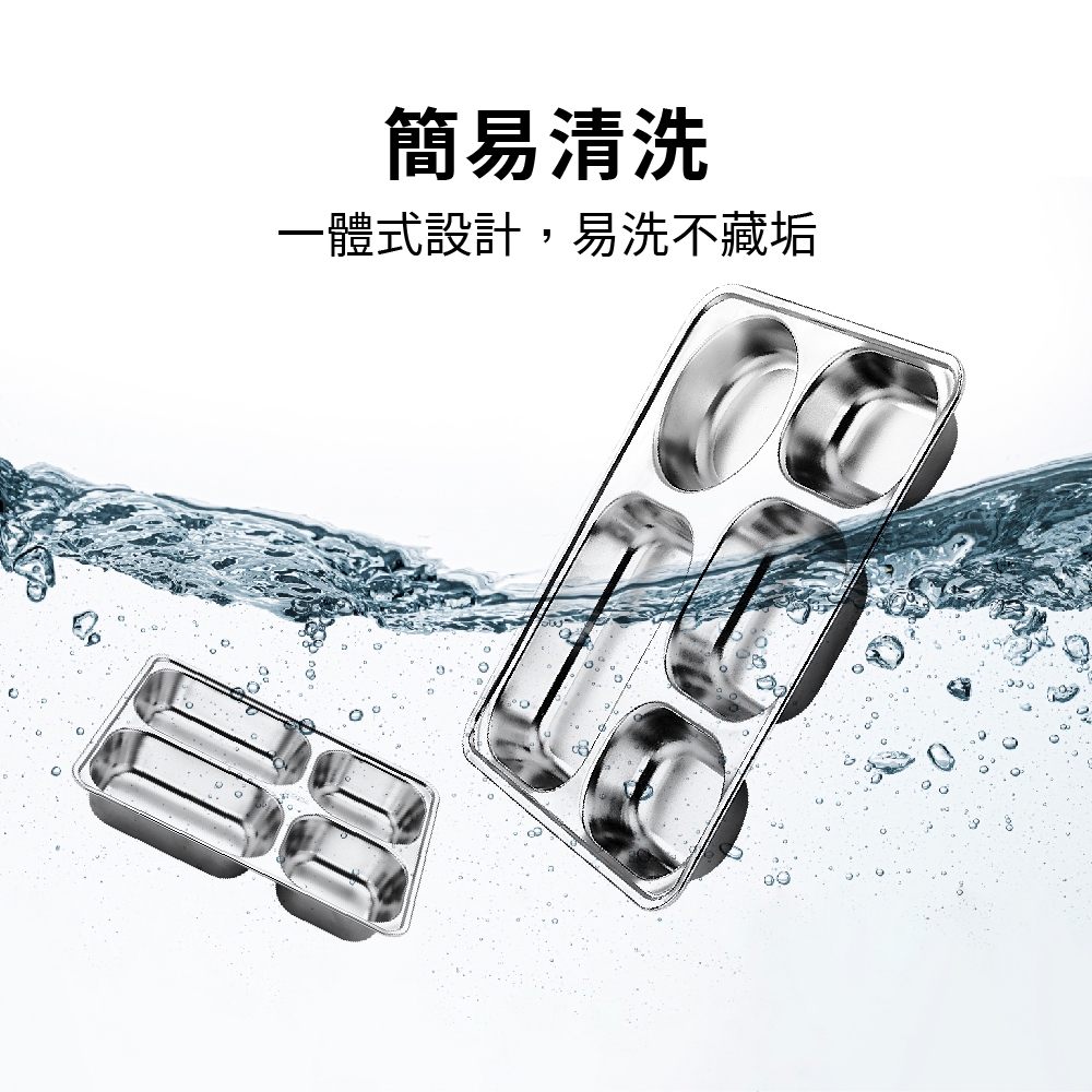 分格餐盤 分隔餐盤 便當盒 餐盤 餐盒 不鏽鋼餐盤 多格餐盤【Ho覓好物】4格餐盤 分格托盤 不鏽鋼便當盒 211餐盤, , large