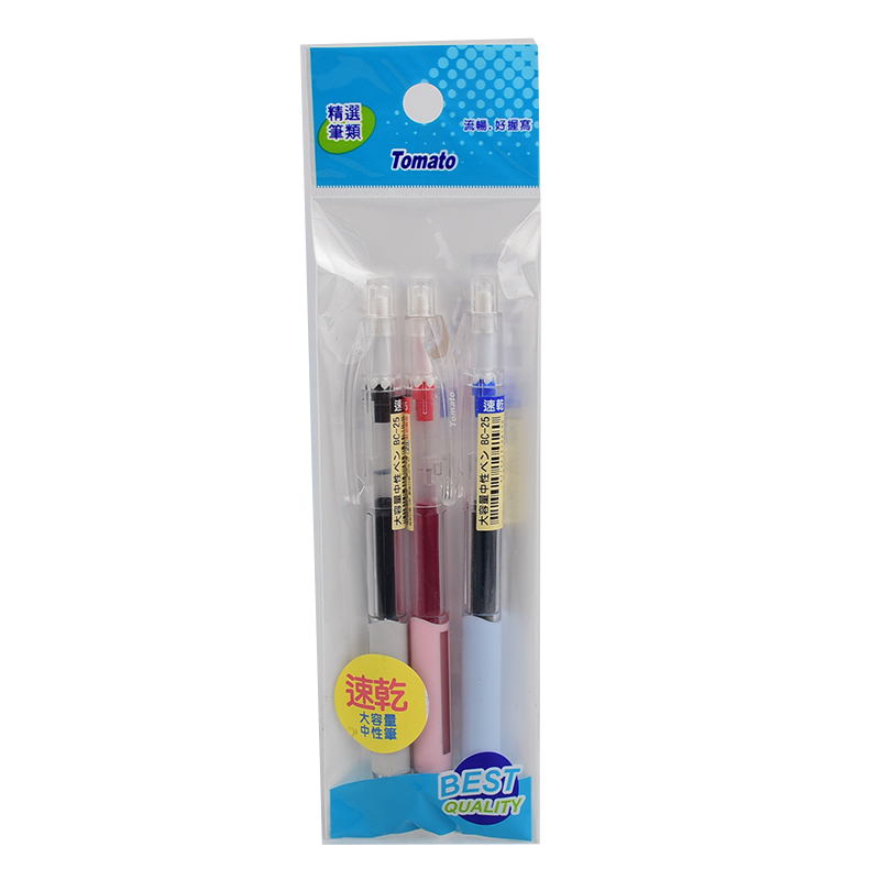BC-25 gel pen 3pcs, 混色, large