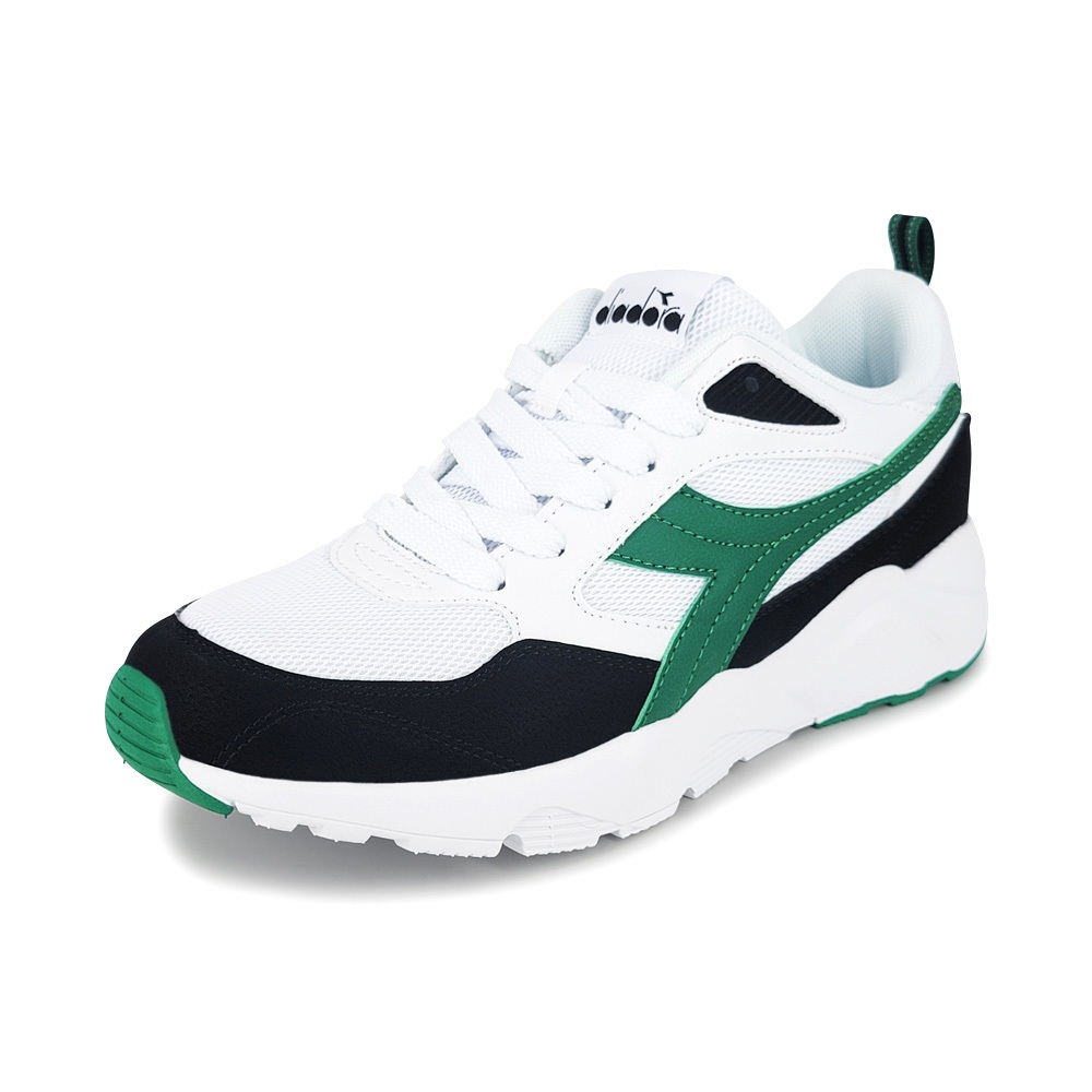 DIADORA迪亞多那 復古時尚運動鞋 男運動鞋 男鞋 拼接 反光 寬楦 輕量 吸震 減壓 乳膠鞋墊 止滑 白綠 白藍, , large