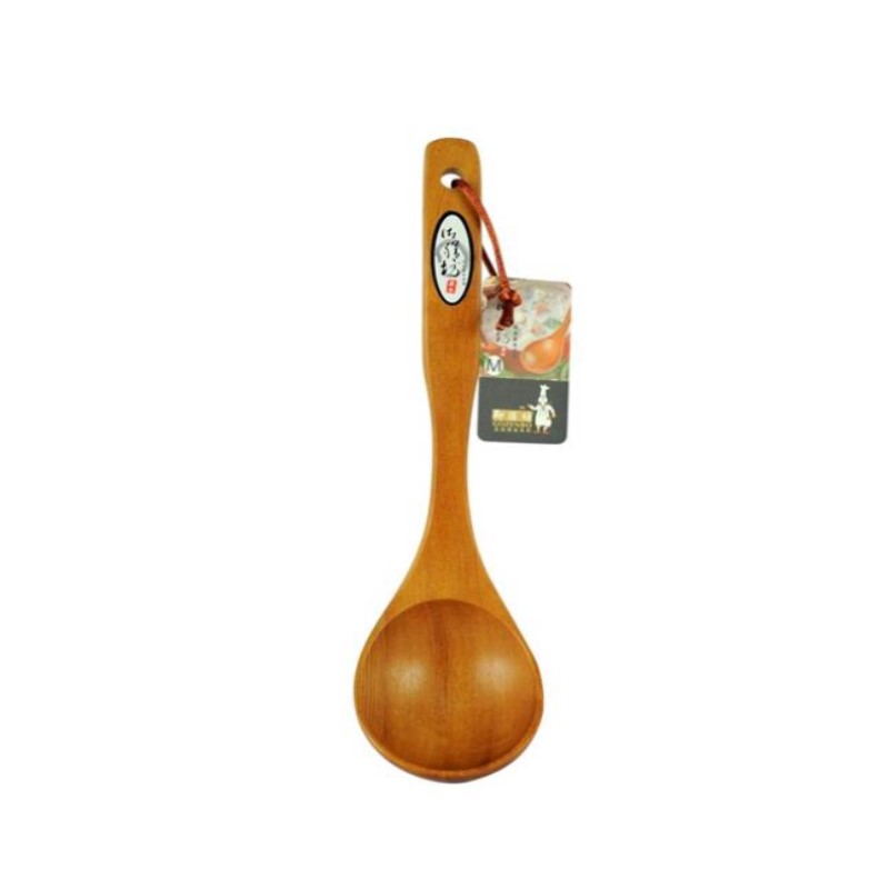 Wood soup spoon - middle, , large