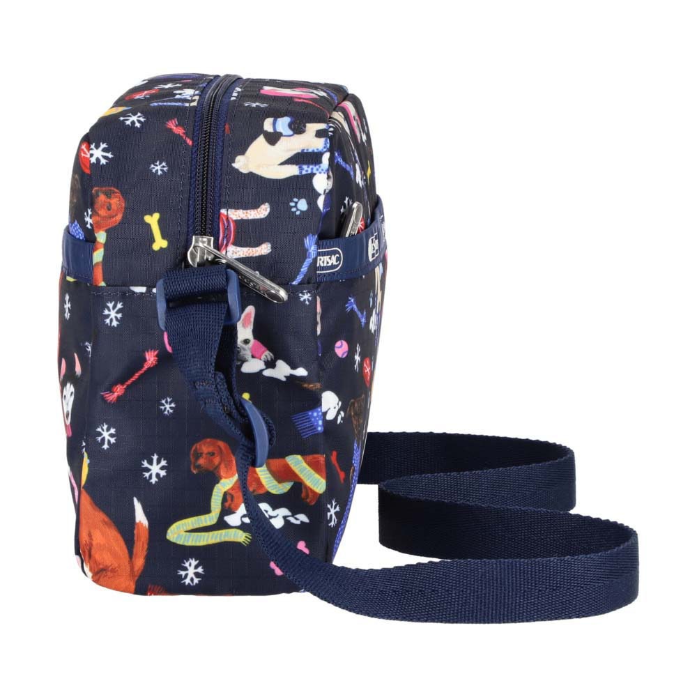 |快速出貨|Lesportsac Daniella Crossbody 輕便拉鍊斜背包/ 雪國汪星人, , large