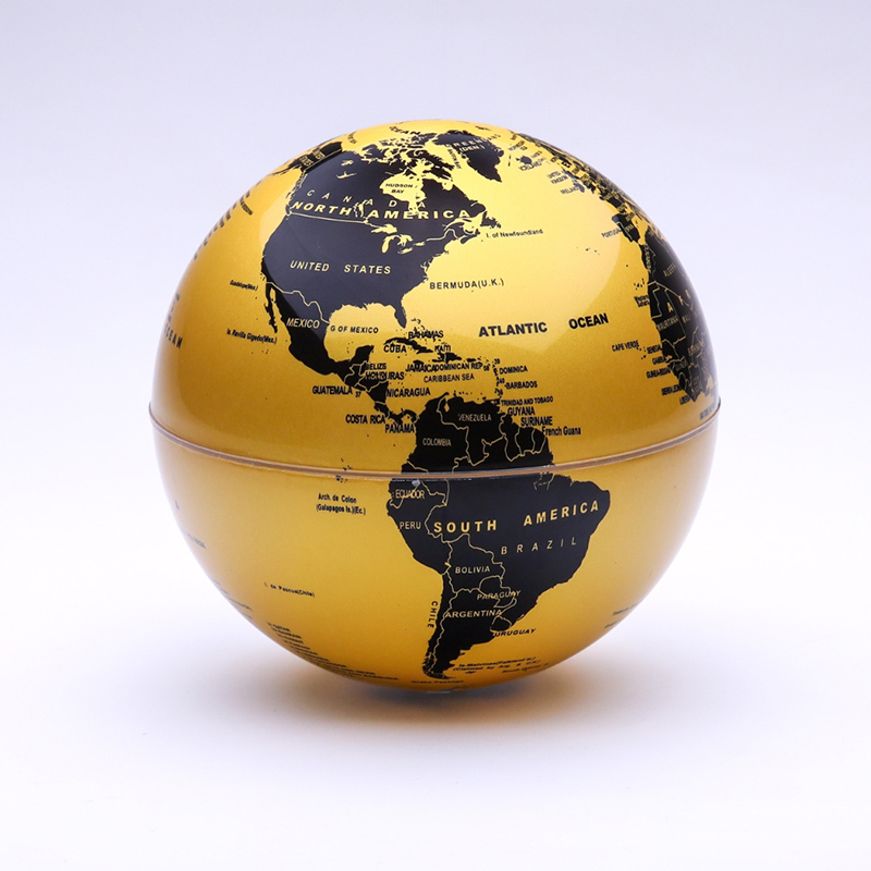 自轉地球儀 - 銀黑, , large