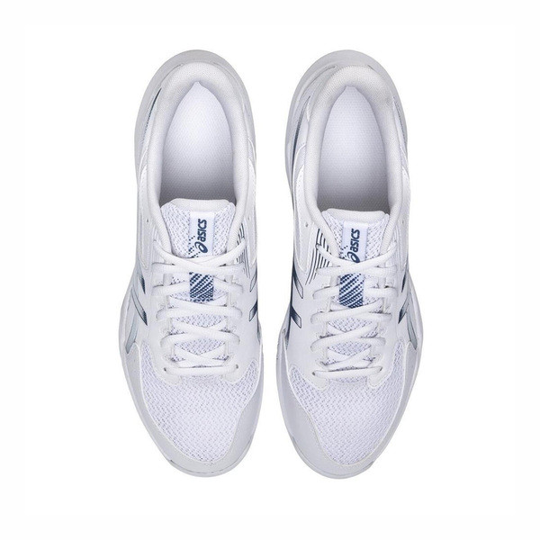 Asics Gel-rocket 12 2E 男女 排球鞋 羽球鞋 寬楦 穩定 包覆 白藍 [1073A087-100], , large