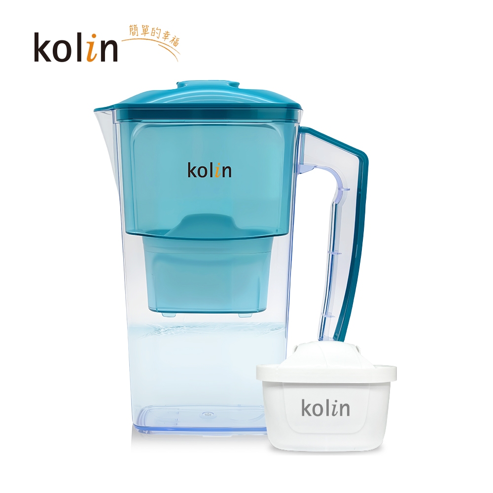 Kolin 歌林 2.5L日系窄身濾水壺(內含四重濾芯*1/適用Brita), , large