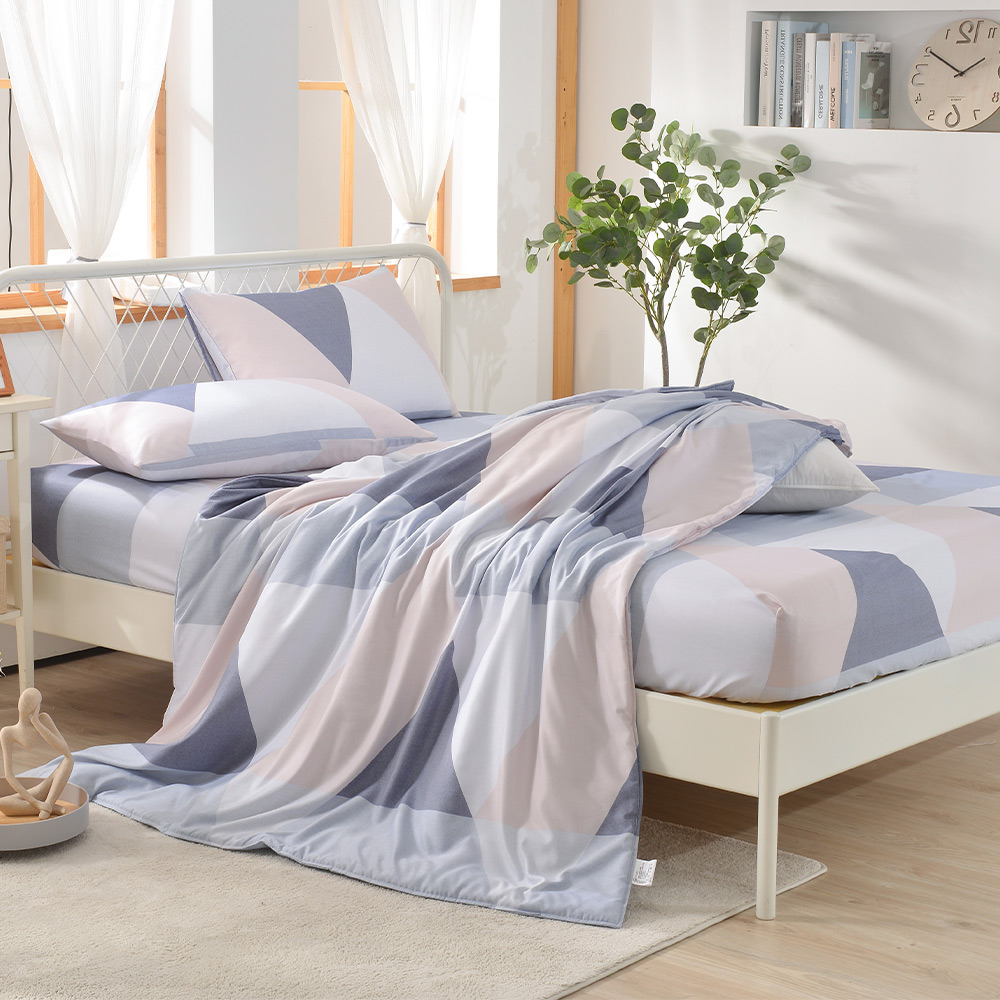 【FOCA】Sai Fengqing | 3M patented moisture wicking breathable antibacterial Tencel four-season quilt/cool quilt bed sheet set - single, , large