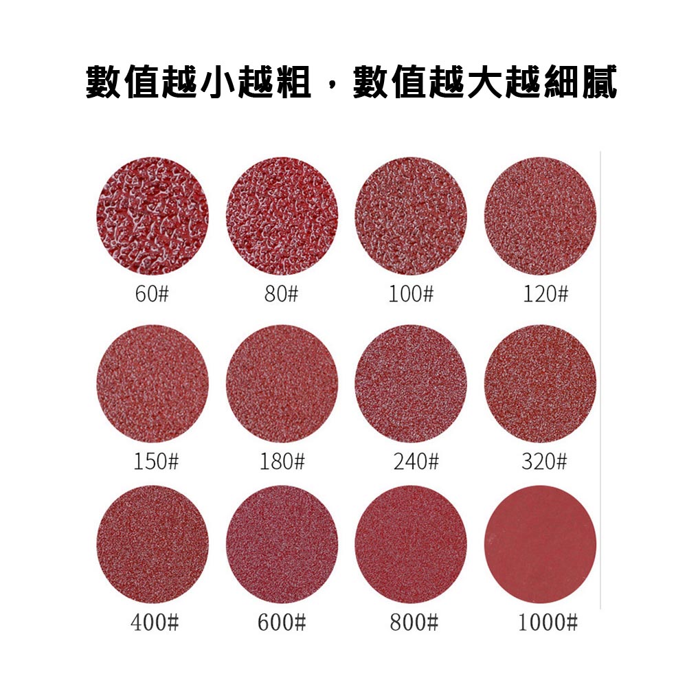 打磨砂機8孔/110V圓型/配件砂紙80目50片, , large