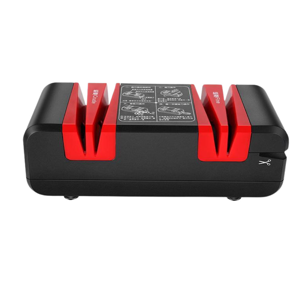 Red and black model - Electric knife sharpener 110V+ with accessories/grinding wheel set included., , large