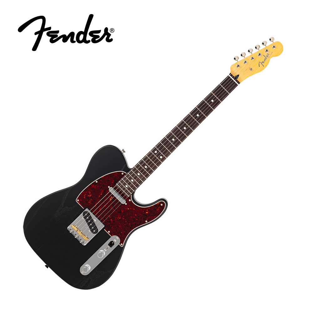 Fender MIJ LTD Hybrid II Tele Raw Ash Rw BLK, , large