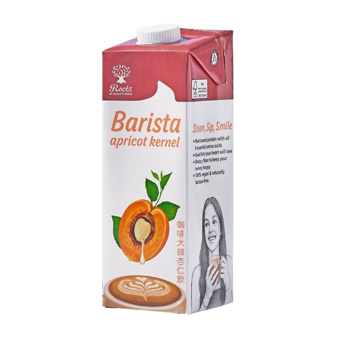 Roots Barista Apricot Kernel1000ml Plant Based Milk