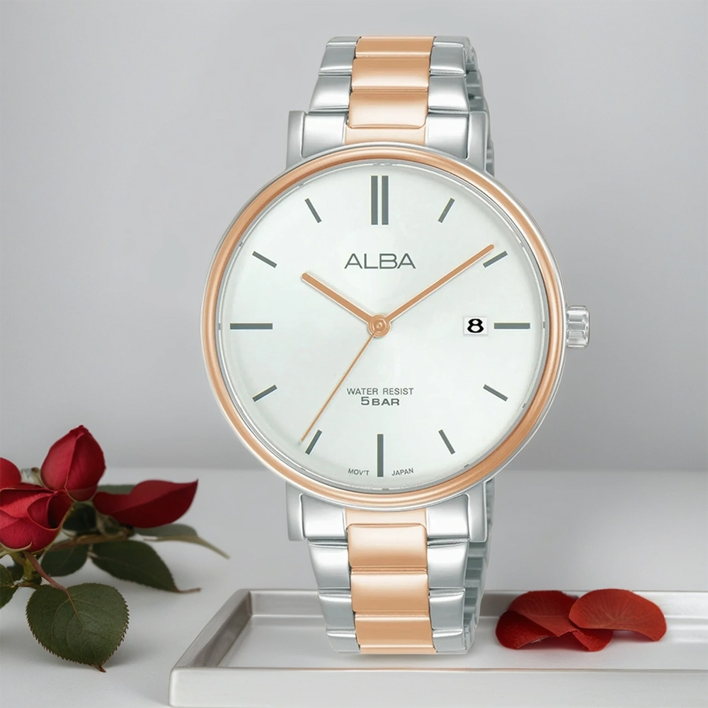 ALBA 雅柏 都會時尚大三針女錶-36mm AG8N96X1/VJ32-X342KS, , large