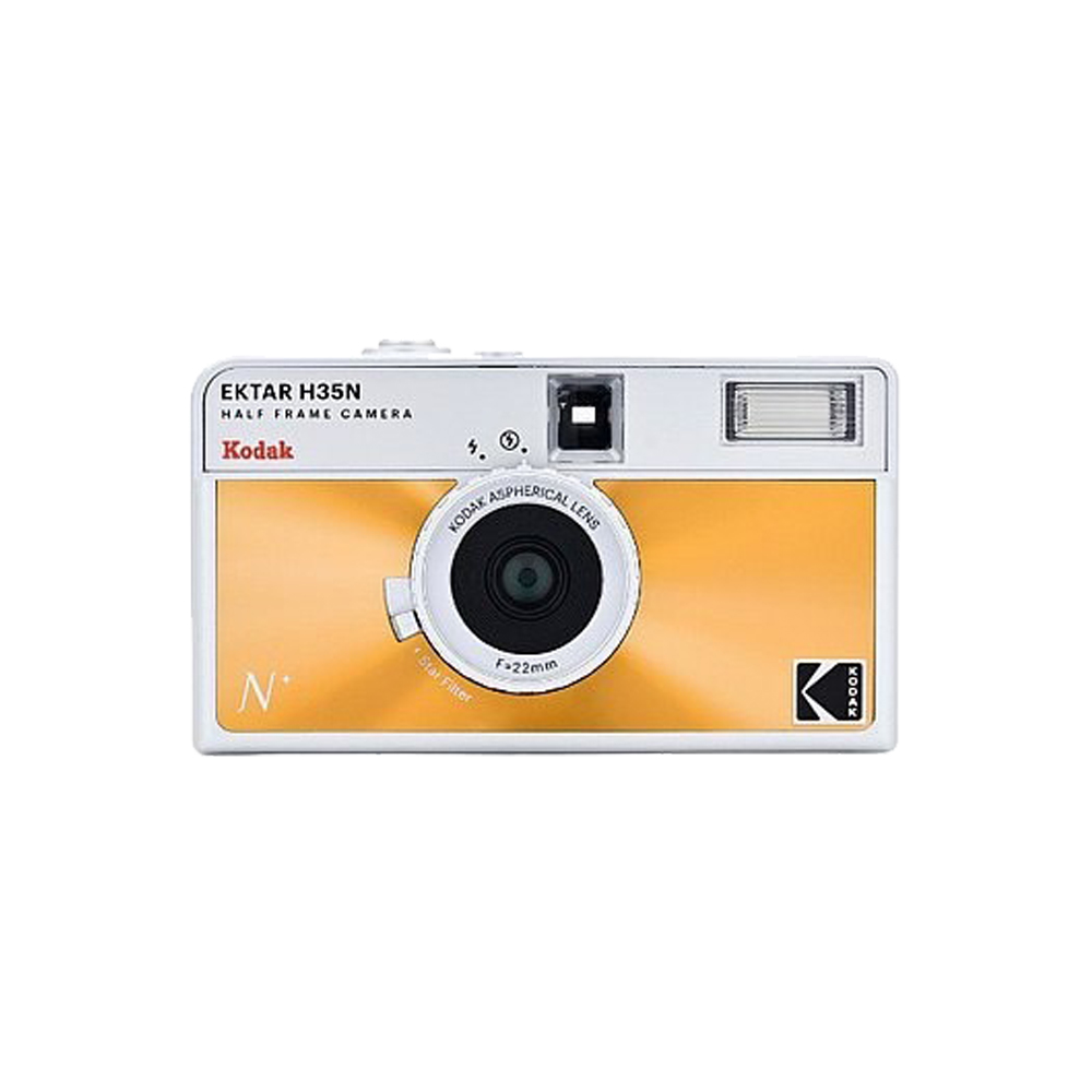 [KODAK 柯達] H35N 濾鏡半格底片相機 (不含底片、電池) -橘, , large