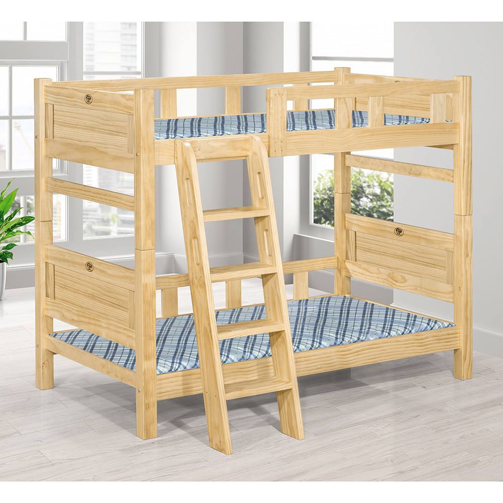 【唯熙傢俱】赫比原木色3.5尺雙層床, , large