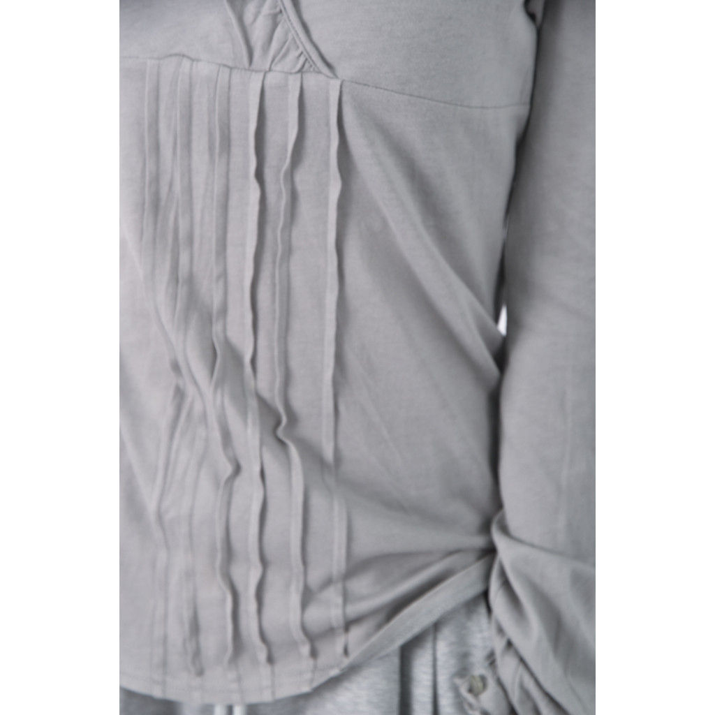 (S) V領灰色長袖上衣二手衣, , large