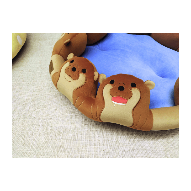 Pet bed with cute animal theme, , large