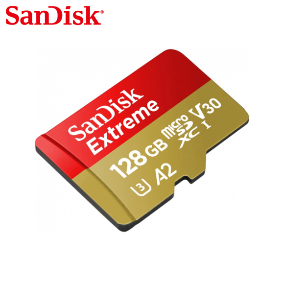 【SanDisk】 Extreme 128G A2 V30 UHS-I U3 microSDXC 記憶卡, , large