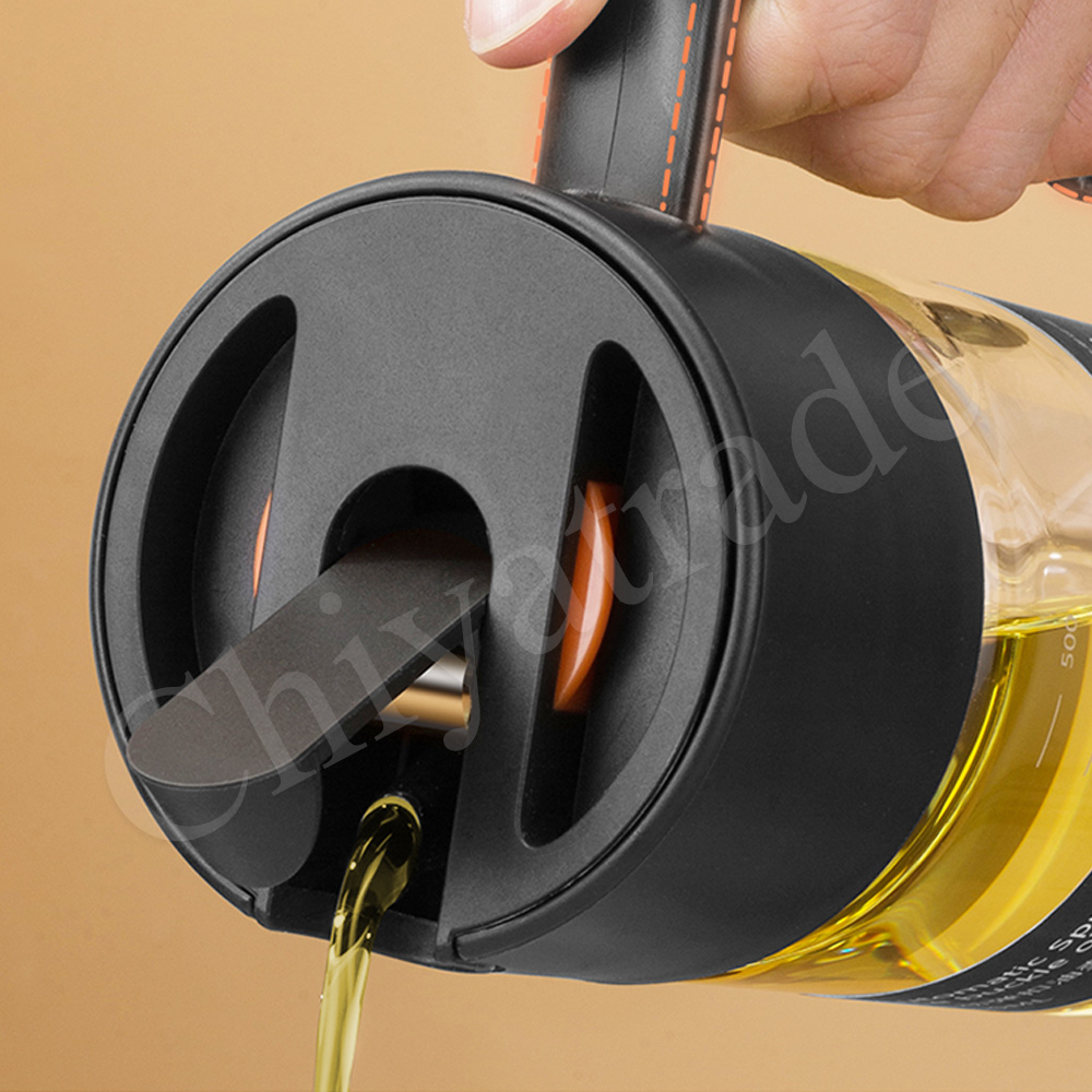 【百科良品】ZETON快拆式上蓋 自動開合 油瓶 油壺 醬油瓶 醋瓶 酒壺 調味瓶-550ml-藍, 藍色, large