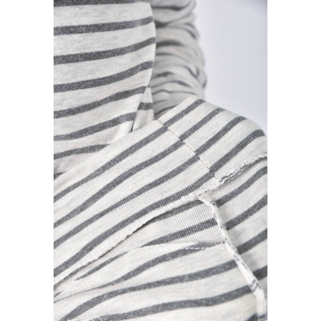 (S) 【又又私服】運動條紋灰色長袖上衣二手衣, , large