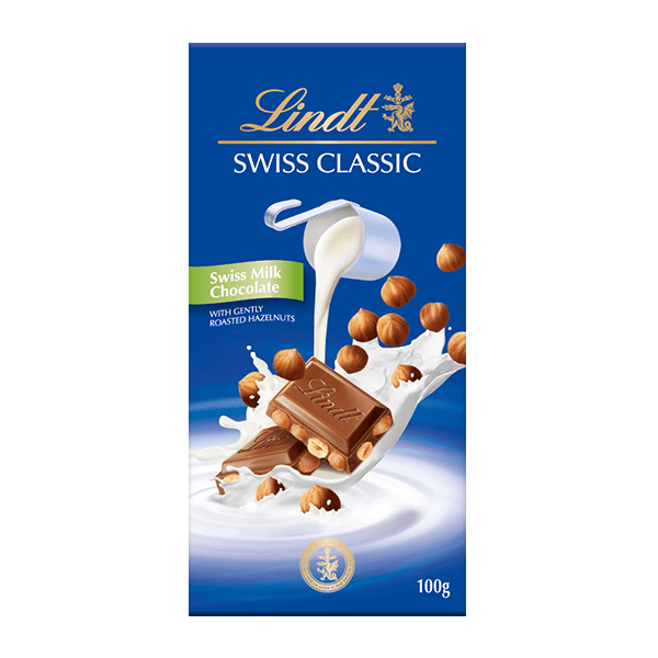 Lindt Swiss Classic Milk Hazelnut, , large