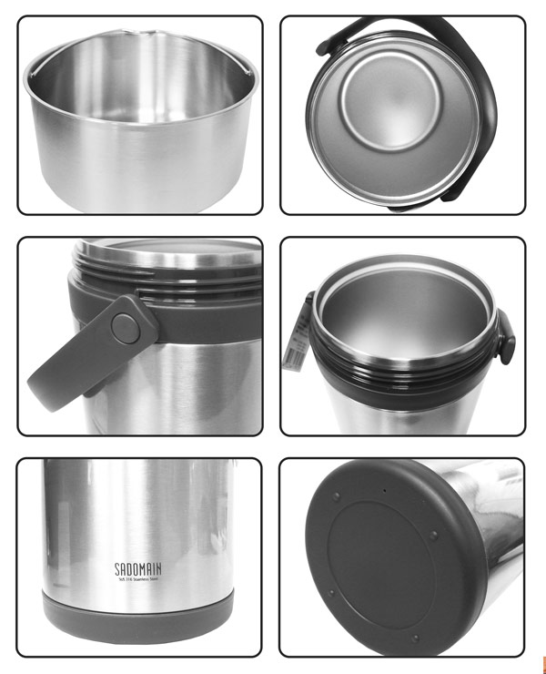 仙德曼316不鏽鋼保溫提鍋-2.0L-2入組, , large