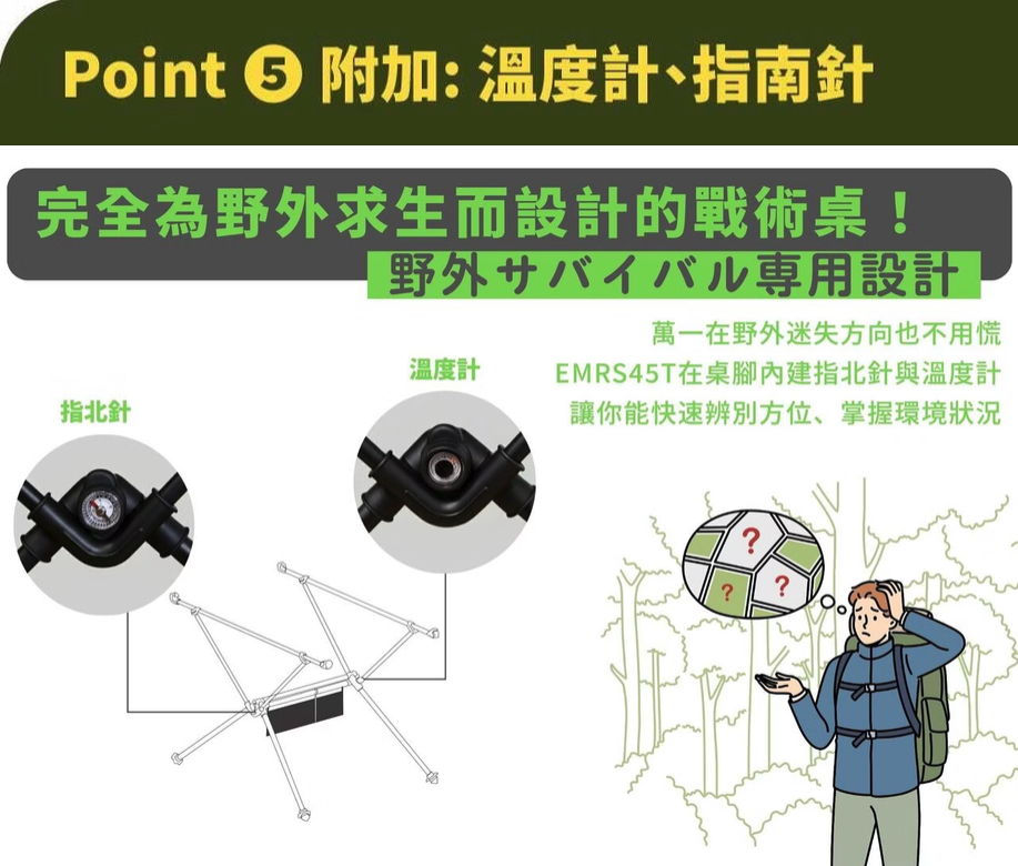 [emirai] 45W Solar-Powered Tactical Table, 2nd Generation EMRS45T!! An outdoor tactical table that can be charged! Dual-use design., , large