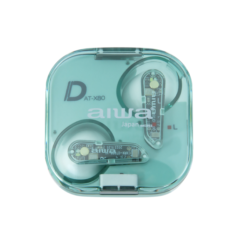 AIWA 愛華 ENC降噪真無線藍牙耳機 AT-X80D 綠色, , large