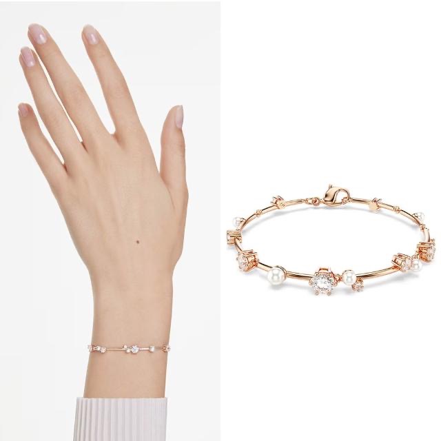 SWAROVSKI 施華洛世奇 Constella 星燦水晶珍珠手環(5729505), , large