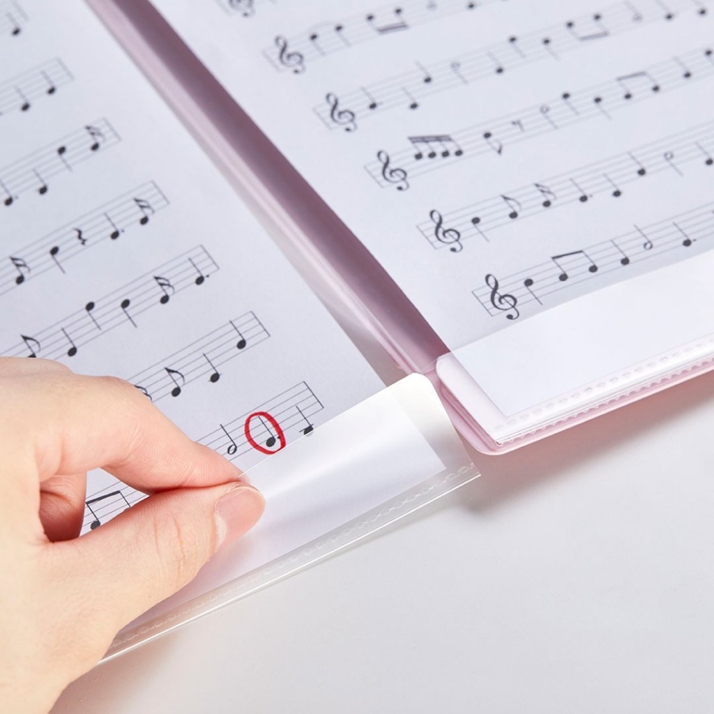 *需預訂【KING JIM】KAKIKO 8612單頁式風琴摺疊資料夾 16內袋(多色)粉紅, , large