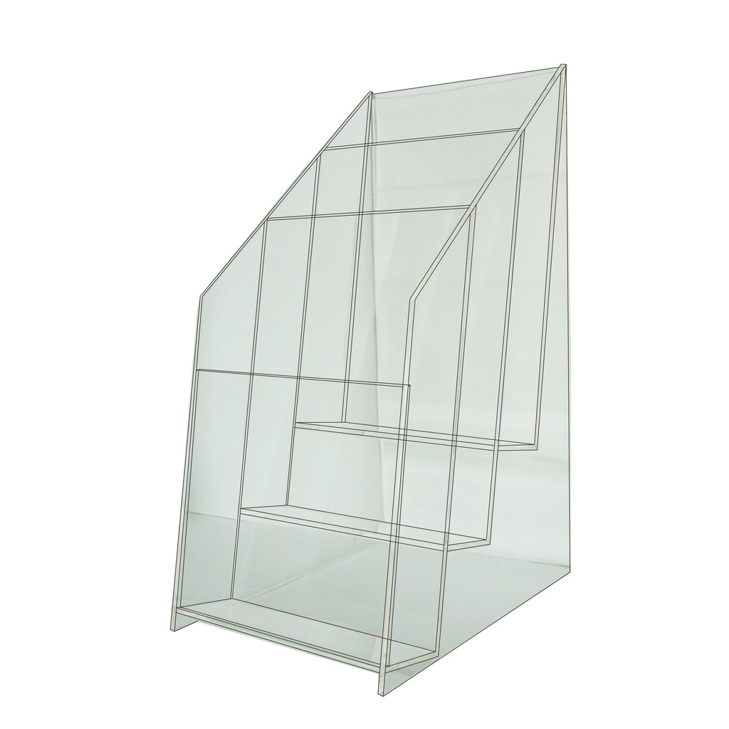 徠福 Life 信用卡DM型錄架/展示架(NO.1217)規格:12.3*25.5*16cm, , large