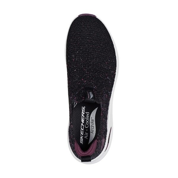 Kixpress-Skechers Arch Fit 2.0 女 運動休閒鞋 舒適 百搭 黑 紫 [150321BKPR], , large