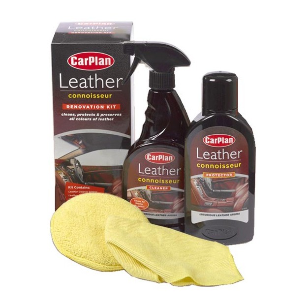 英國CarPlan LeatherConnoisseurKit 皮革清潔護理組 內裝保養 皮革維護 皮革乳, , large