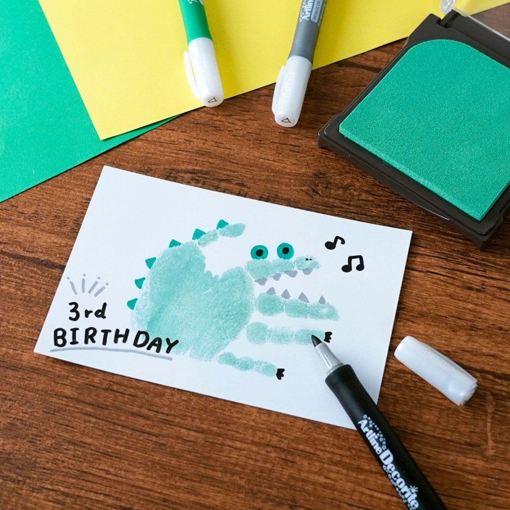 日本Shachihata嬰兒手足印台-多色*黃色, , large