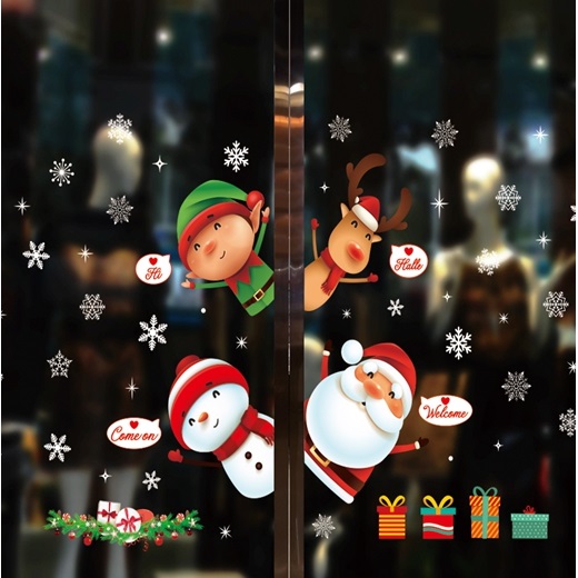 聖誕靜電窗貼, , large