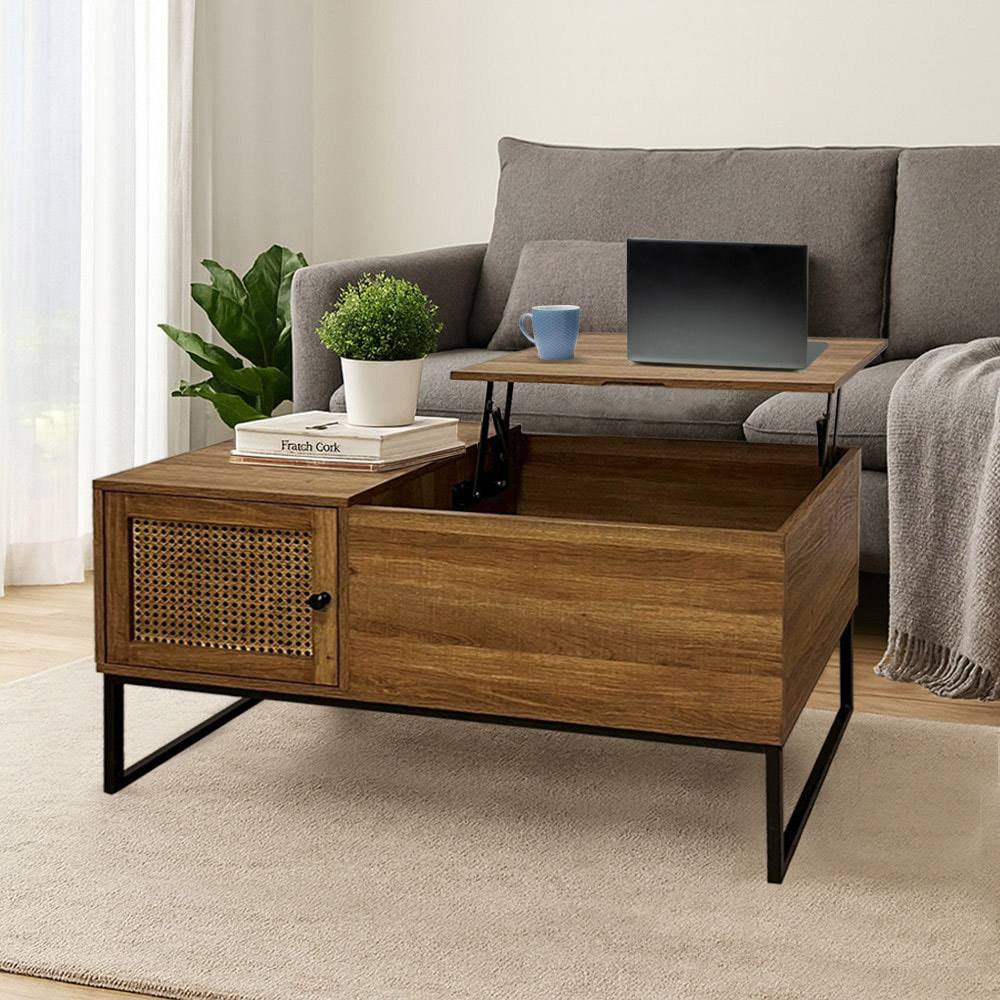 【AOTTO】歐式多功能收納儲物升降茶几(TA-045), , large