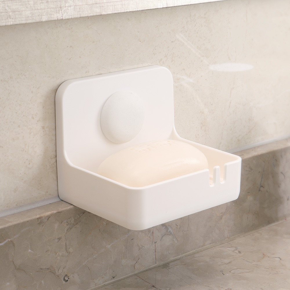 【收納精靈】RT-A8021 肥皂架 肥皂盒 內附無痕膠片-白色, , large