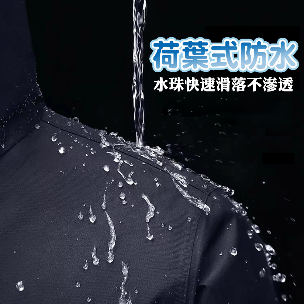 【咪咪購物】VID 兩件式雨衣 成人雨衣 黑色｜XXXL｜適用170-180cm, 黑色｜XXXL｜適用170-180cm, large