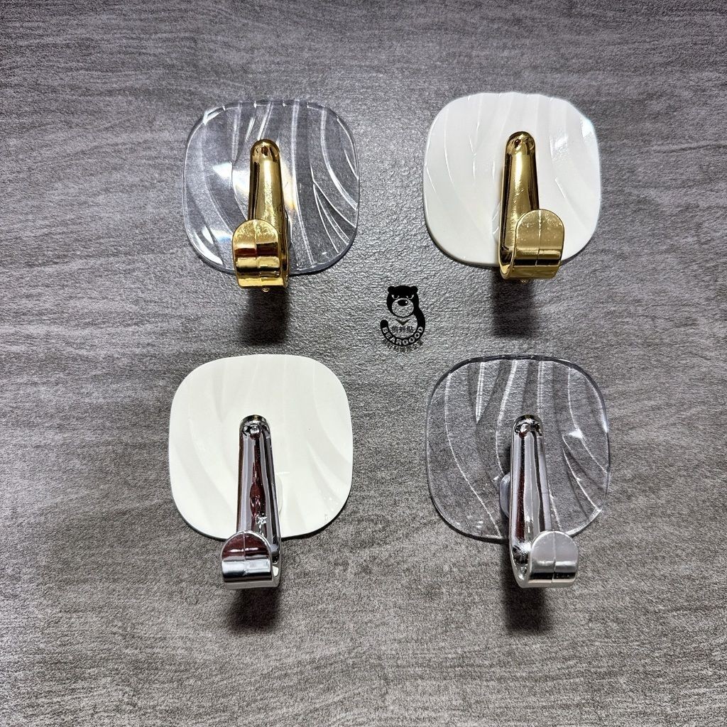 [Beargood sticker] Acrylic Adhesive Hook (Transparent), , large