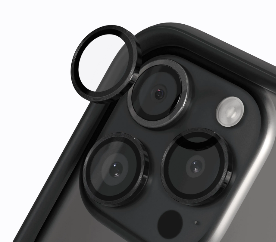 【RHINOSHIELD 犀牛盾】iPhone 16 Pro/PM鏡頭保護貼-黑, , large