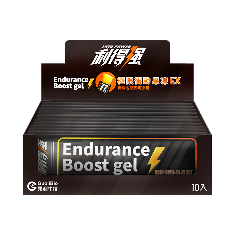 【果利生技】利得強® Lytopower 能量補給果凍條EX（10入/盒）, , large